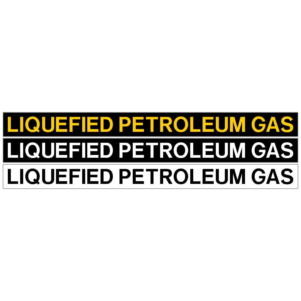 Liquefied Petroleum Gas tank car commodity Decal