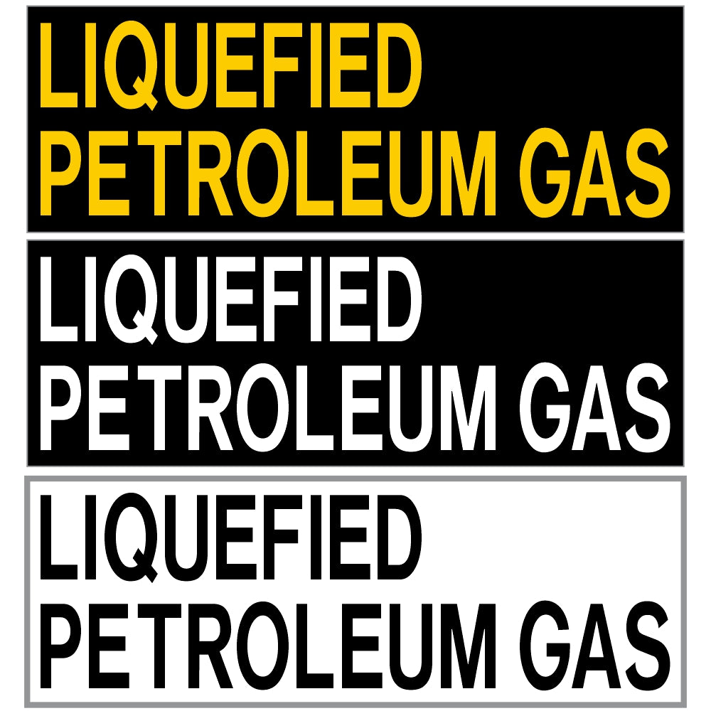Liquefied Petroleum Gas-2 Line tank car commodity Decal