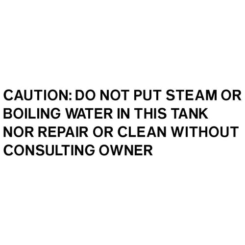 1'' CAUTION: DO NOT STEAM - Online Railcar Decals and Screen Printing™