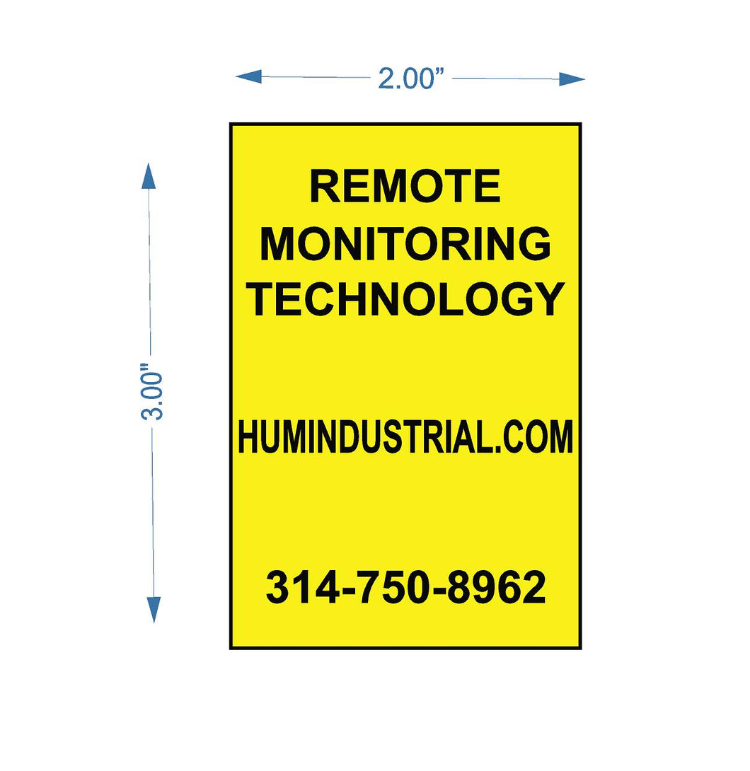 HUM PRODUCT INFORMATION DECAL