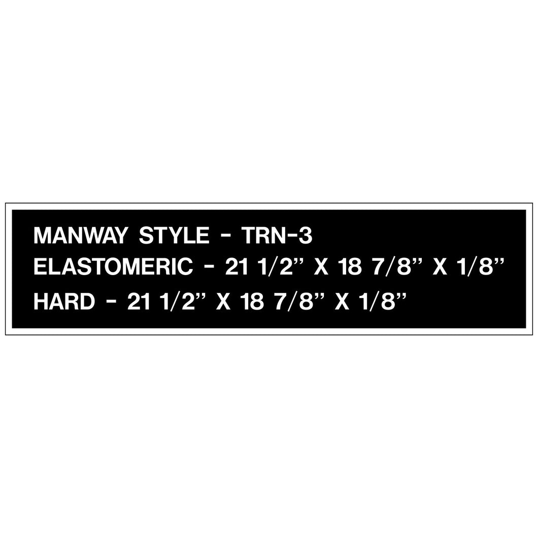 MANWAY STYLE TRN 3 - Online Railcar Decals and Screen Printing™