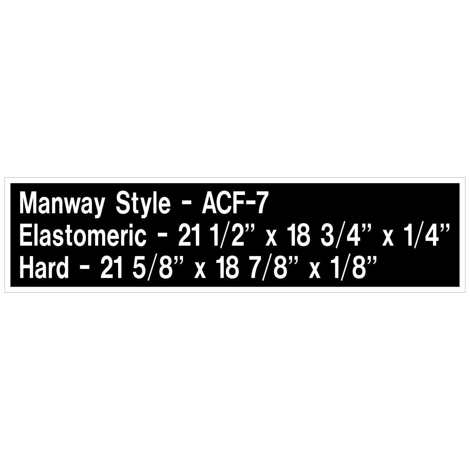 MANWAY STYLE ACF 7 – Online Railcar Decals and Screen Printing™