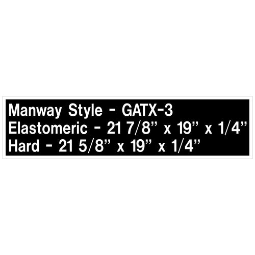 MANWAY STYLE GATX 3 - Online Railcar Decals and Screen Printing™