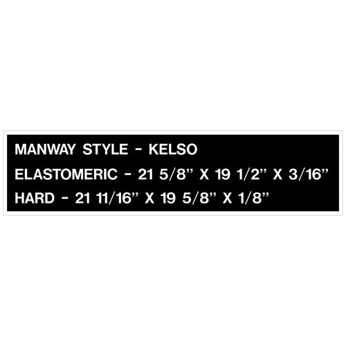 MANWAY STYLE KELSO - Online Railcar Decals and Screen Printing™