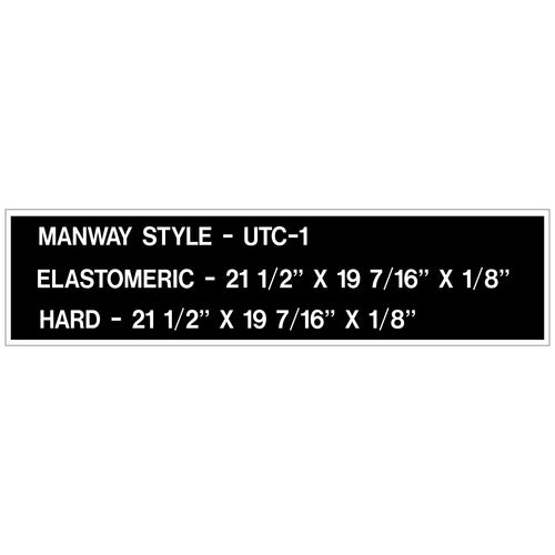 MANWAY STYLE UTC 1 - Online Railcar Decals and Screen Printing™