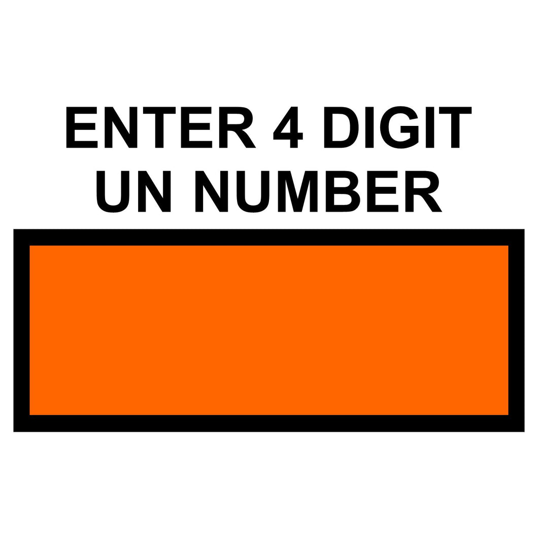 UN Orange Panels Decal
