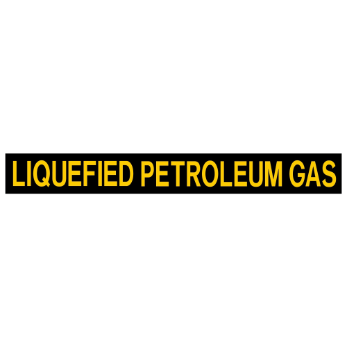 Liquefied Petroleum Gas tank car commodity Decal